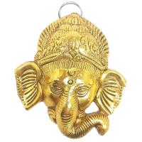 Ganesha 10 x 11 cm (Baño dorado) (Para colgar)
